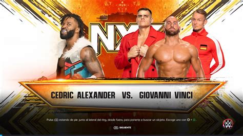 Wwe 2k23 Cedrick Alexander Vs Giovanni Vinci Nxt 070524 Youtube