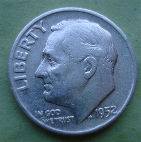 Dime 1952 D Dime Roosevelt 1946 Present United States Of America