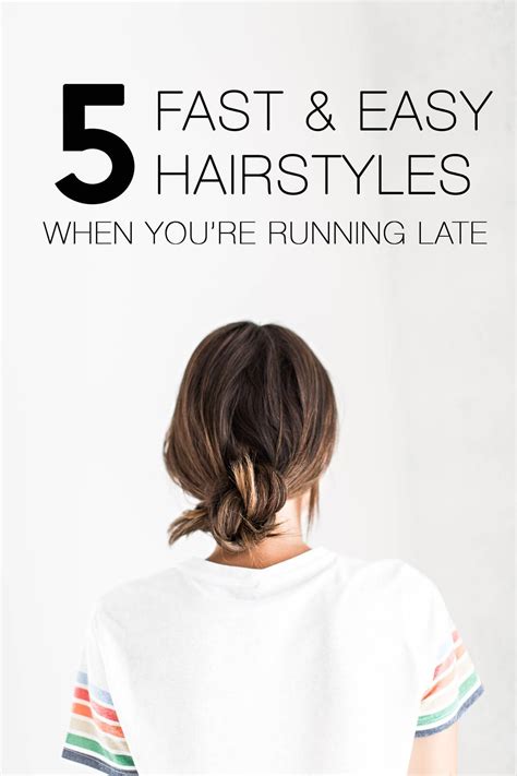 Fast Easy Hairstyle For When Youre Running Late Fast Easy