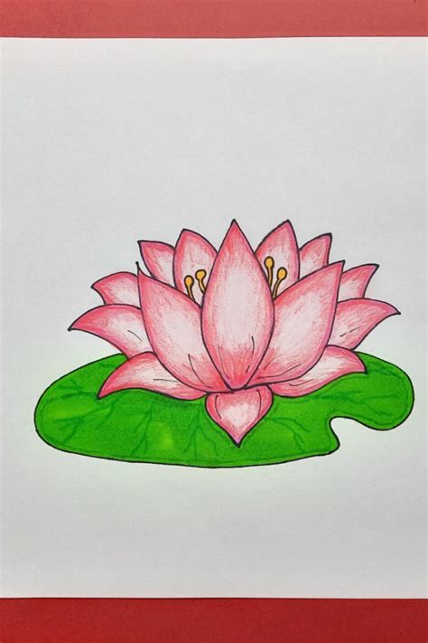 How To Draw A Lotus Flower Really Easy Drawing Tutorial Artofit