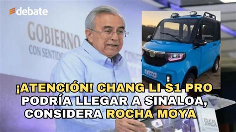 Chang Li S Pro Podr A Llegar A Sinaloa Considera Rocha Moya Youtube