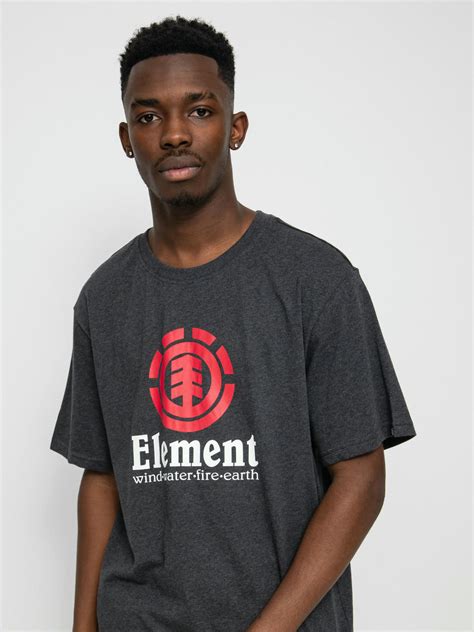 Element Vertical T Shirt Charcoal Heathe