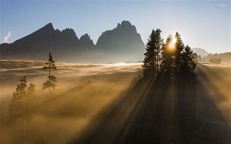 Sunrise in the Dolomites wallpaper - Nature wallpapers - #26123