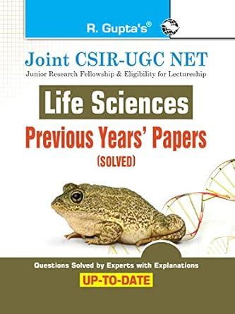 Joint Csir Ugc Net Life Sciences Previous Years Papers Solved