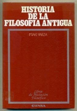 Libro Historia De La Filosofia Antigua De I Aki Yarza Buscalibre