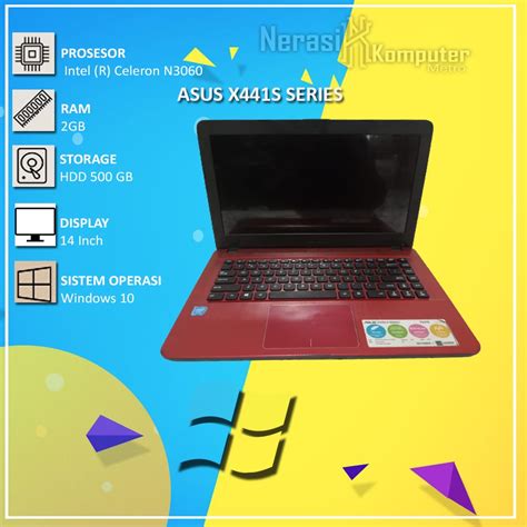 Jual Laptop Asus X S Series Processor Intel R Celeron N