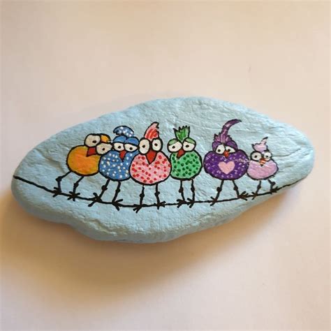 Happy Stones SaarSteine In 2023 Stone Painting Stone Birds