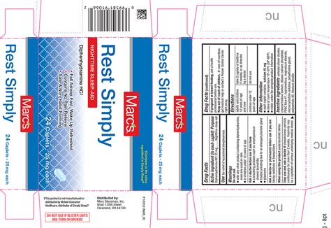 NDC 68998 091 Rest Simply Tablet Coated Oral Label Information