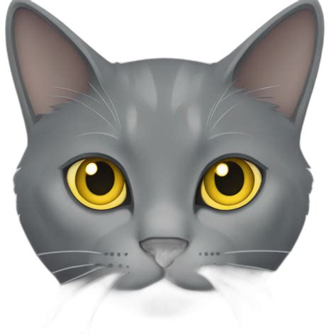 Fluffy Grey Korat Breed Cat Sleeping Female Ai Emoji Generator