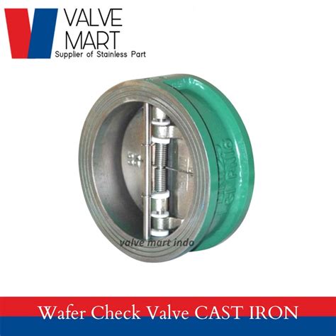 Jual Wafer Check Valve Cast Iron Inch Dn Gala Shopee Indonesia