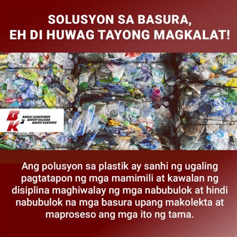 Solusyon Sa Basura Eh Di Huwag Tayong Magkalat