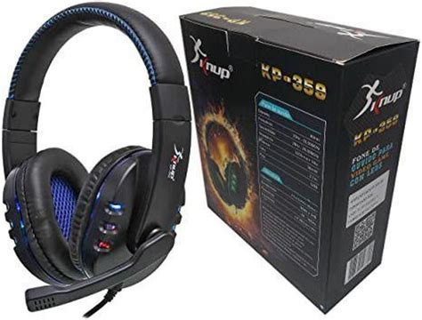 Fone De Ouvido Headset Gamer KP 359 KNUP LED Headset Gamer Magazine