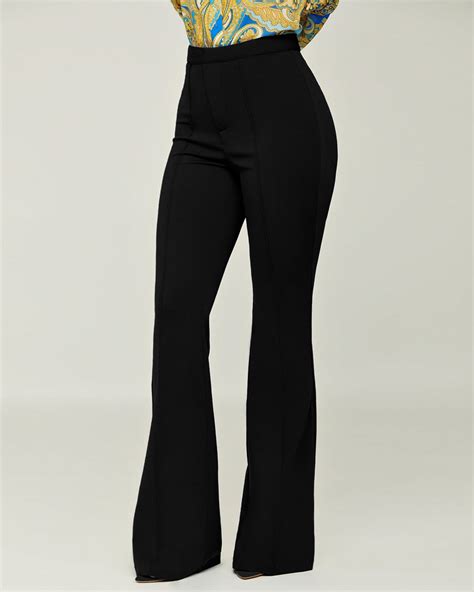 High Waist Flared Leg Pants