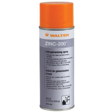 WALTER SURFACE TECHNOLOGIES Zinc 200 Cold Galvanizing Spray Aerosol