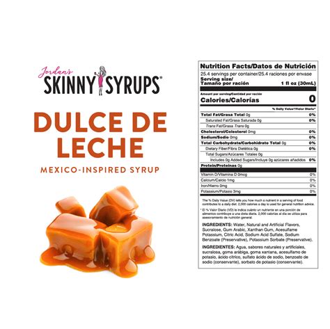 Sugar Free Dulce De Leche Syrup Skinny Syrups Skinny Mixes