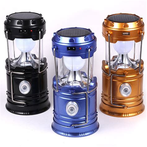 Portable Led Camping Lantern Xtauto Lightweight Waterproof Solar Usb