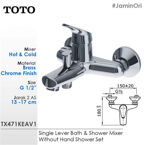 Jual Toto Kran Bath Shower Mixer Kran Air Panas Dingin Tx Keav