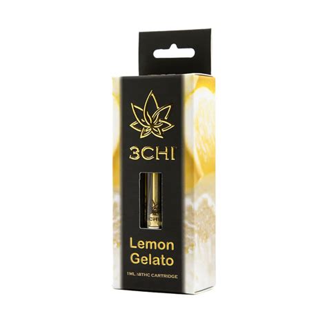 3chi Delta 8 Vape Cartridge Lemon Gelato Lord Vaper Pens