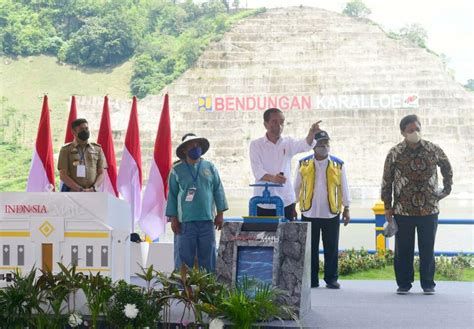 Jokowi Resmikan Bendungan Karalloe Di Kabupaten Gowa