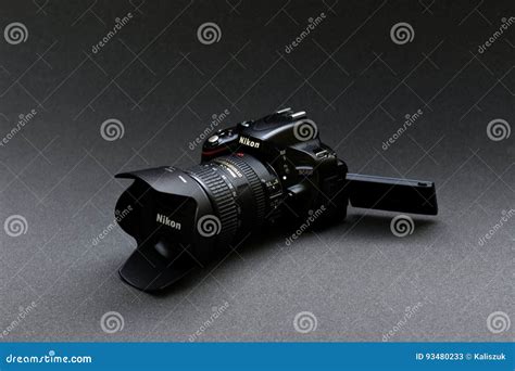 Nikon D5100 Lens Nikkor 18 200 Editorial Stock Photo Image Of