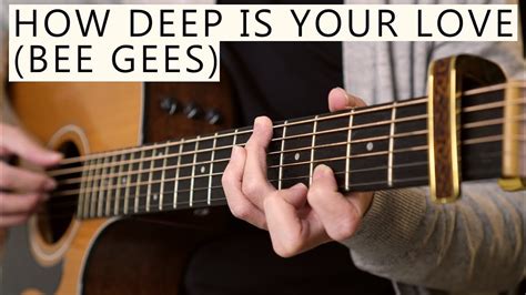 How Deep Is You Love Relaxing Fingerstyle Guitar Cover YouTube