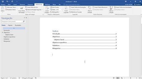 Como Fazer O Índice Automático No Word 2020 Rápido E Fácil Youtube