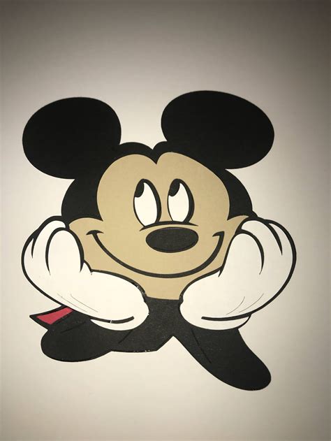 Mickey Mouse Cut Outs Etsy