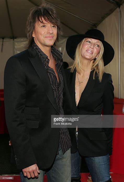 American Musician Richie Sambora and actress Heather Locklear arrive ...