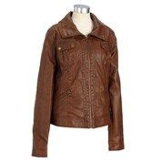 Zip Front Faux Leather Jacket Jr 146875723 Women Burlington Coat