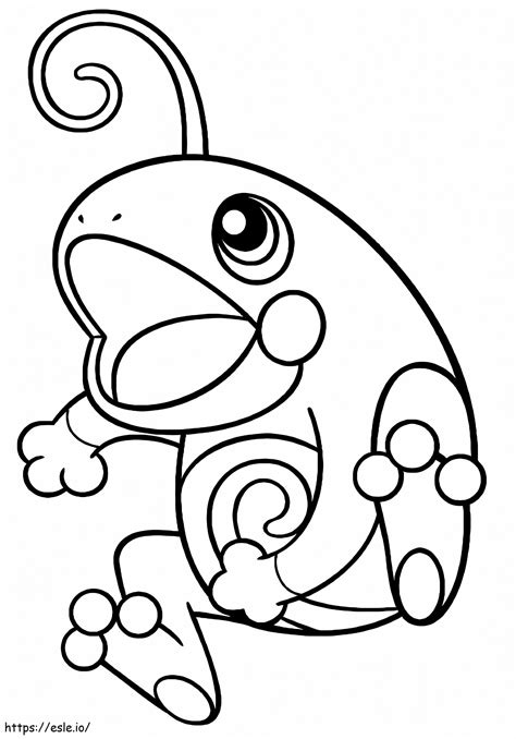 Printable Politoed Coloring Page