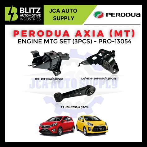 Axia Engine Mounting Set Pcs Blitzcarbon