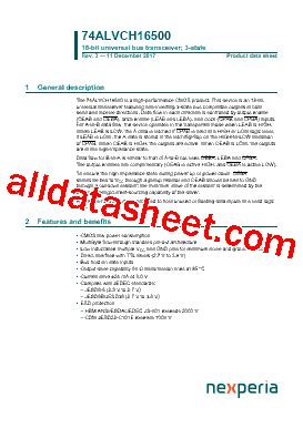 Alvch Datasheet Pdf Nexperia B V All Rights Reserved