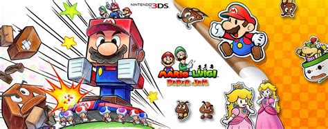 Mario and Luigi Paper Jam Wallpaper Cast Artwork Official Nintendo 3DS