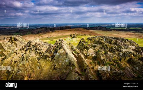 Looking out over the Precambrian rocks of Charnwood Forest Stock Photo - Alamy