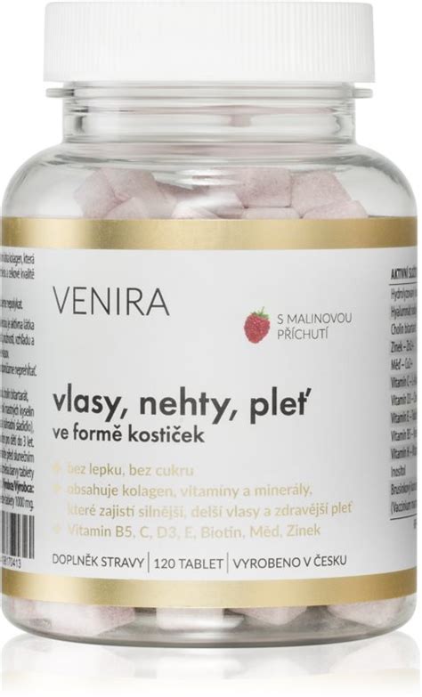 Venira Vlasy nehty pleť tablety pro krásné vlasy pleť a nehty