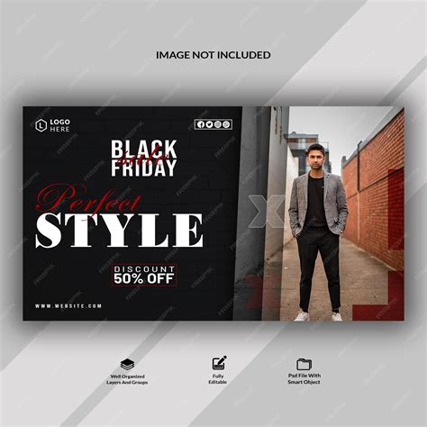 Premium Psd Mens Fashion Web Banner Template