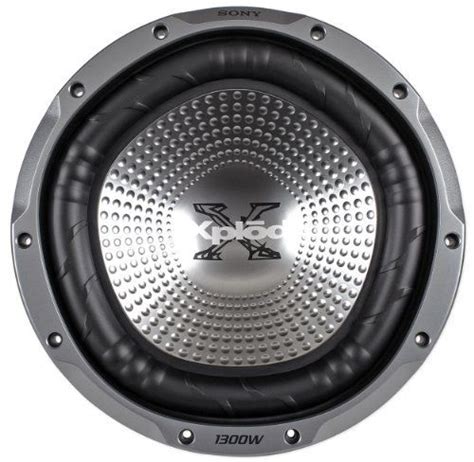 Sony Xplod Xs Gtr120l 12 1300w Single 4 Ohm Five Sided Car Audio Subwoofer With Dimpled Polymer