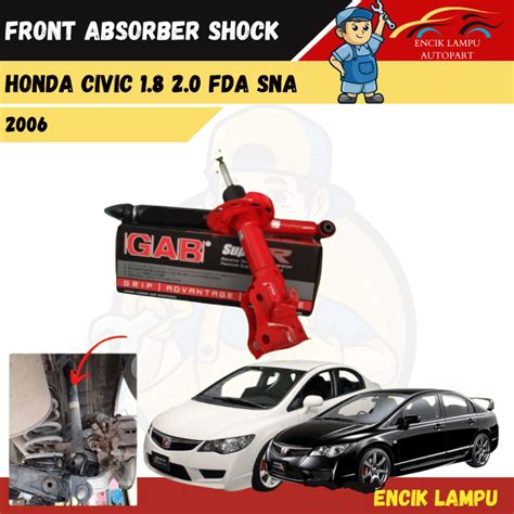 Original Gab Super R Honda Civic Fd Sna Heavy Duty Sport