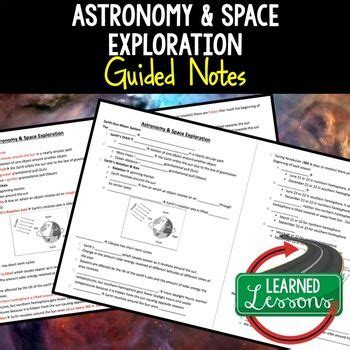 Earth Science Astronomy Guided Notes Earth Science Teacher Earth