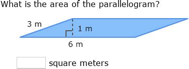 Ixl Area Of Parallelograms With Whole Number Measurements Th Grade