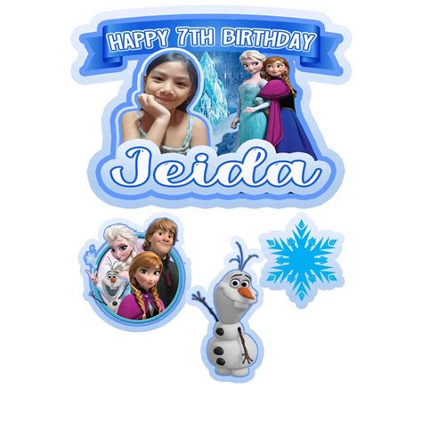 Customized Frozen Cake Topper Shopee Philippines