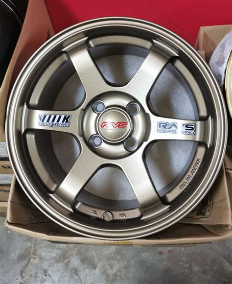 New Sport Rim 15 Inch Volk Racing Te37 4x100 7jj ‼️harga Trade In Size