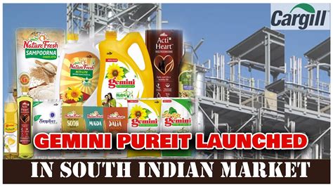 Cargill Forays Launched Gemini Pureit Edible Sunflower Oil