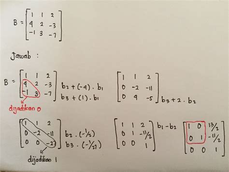 Contoh Soal Eliminasi Gauss Jordan 3x4 Gurunda