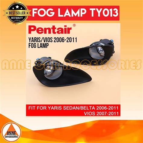 Pentair Foglamp Set Toyota Vios Gen Waterproof Fog Lamp