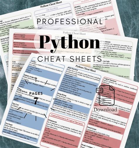 Python For Beginners Cheat Sheet Program Python Basics Learn Python Code Python 3 Commands List