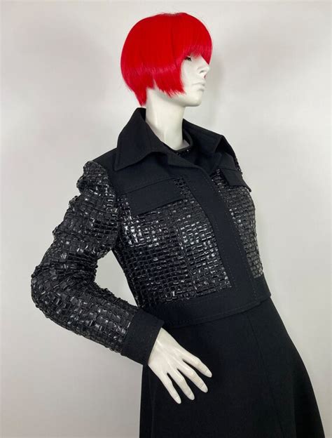 S Vintage Mod Space Age Dress Jacket Suit Two Gem