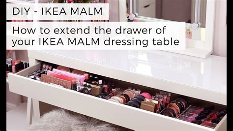 Diy Extend The Drawer Of Your Ikea Malm Dressing Table Youtube