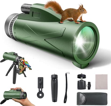 80x100 Monocular Telescope For Adults High Powered Hd Monoculars With Smartphone