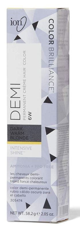 6w Dark Warm Blonde Ion Color Brilliance Demi Permanent Creme Hair